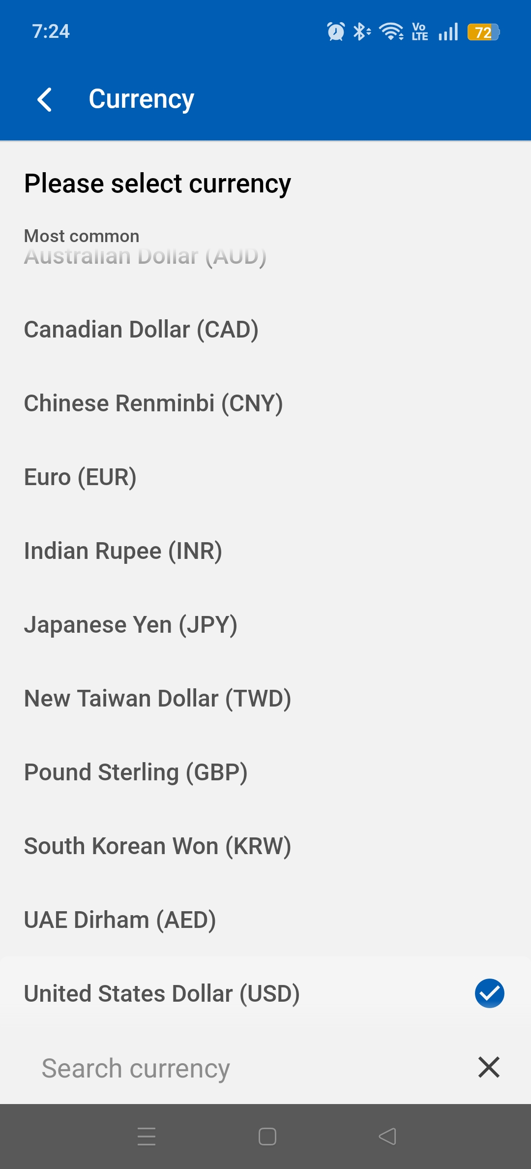 Multi-Currency screenshot